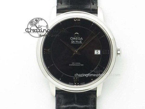 0223 Minimalist De Ville Power Reserve RG MKF 1:1 Best Edition RG Textured Dial on Brown Leather Strap A 7749